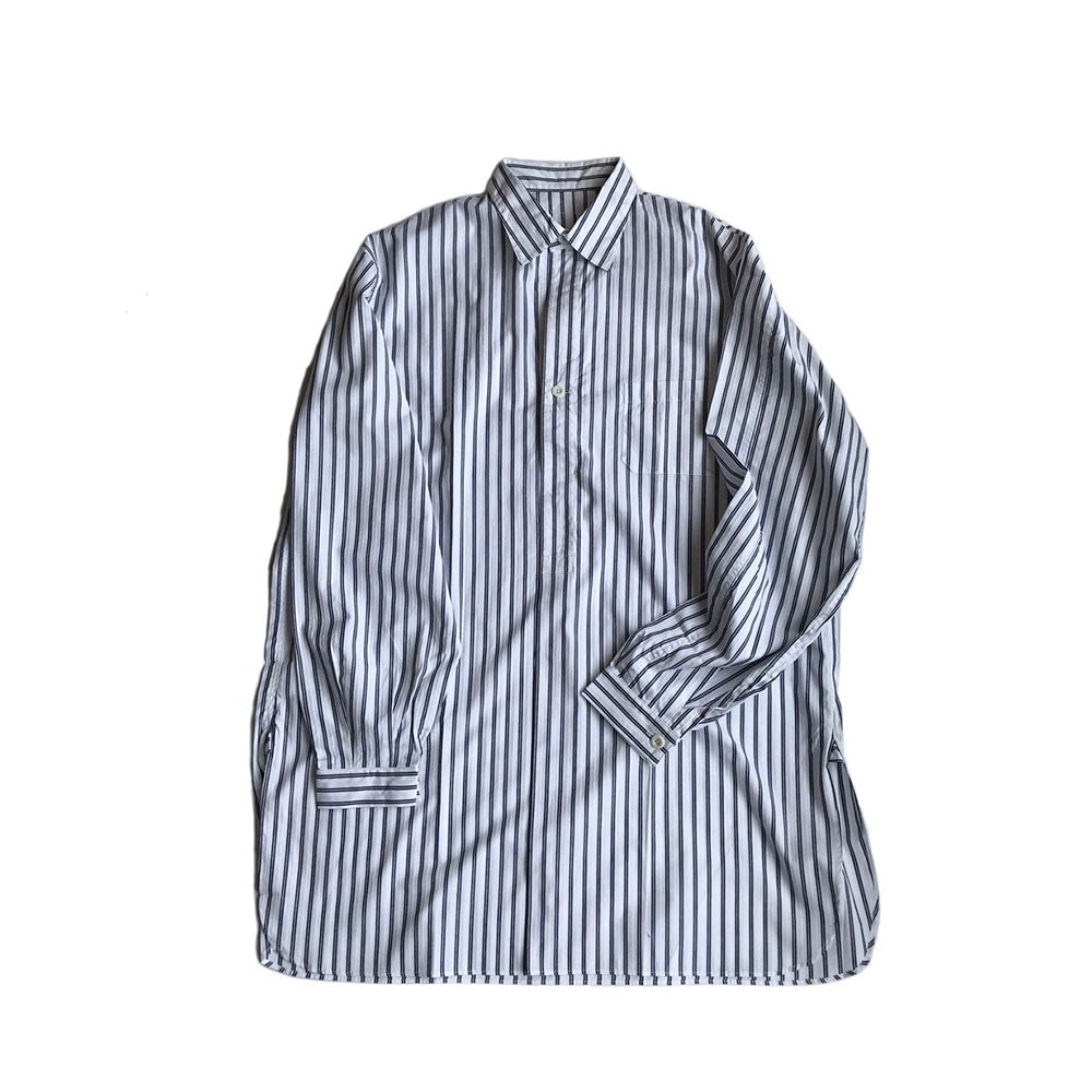 DOBBY STRIPE PULLOVER SHIRT - MACH55.Ltd.