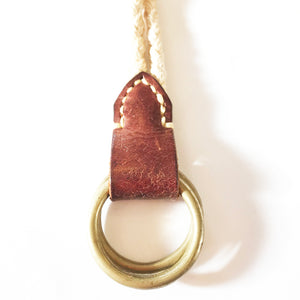 W RING LINEN BELT