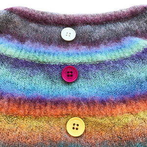 ALPACA NYLON RAINBOW KNIT