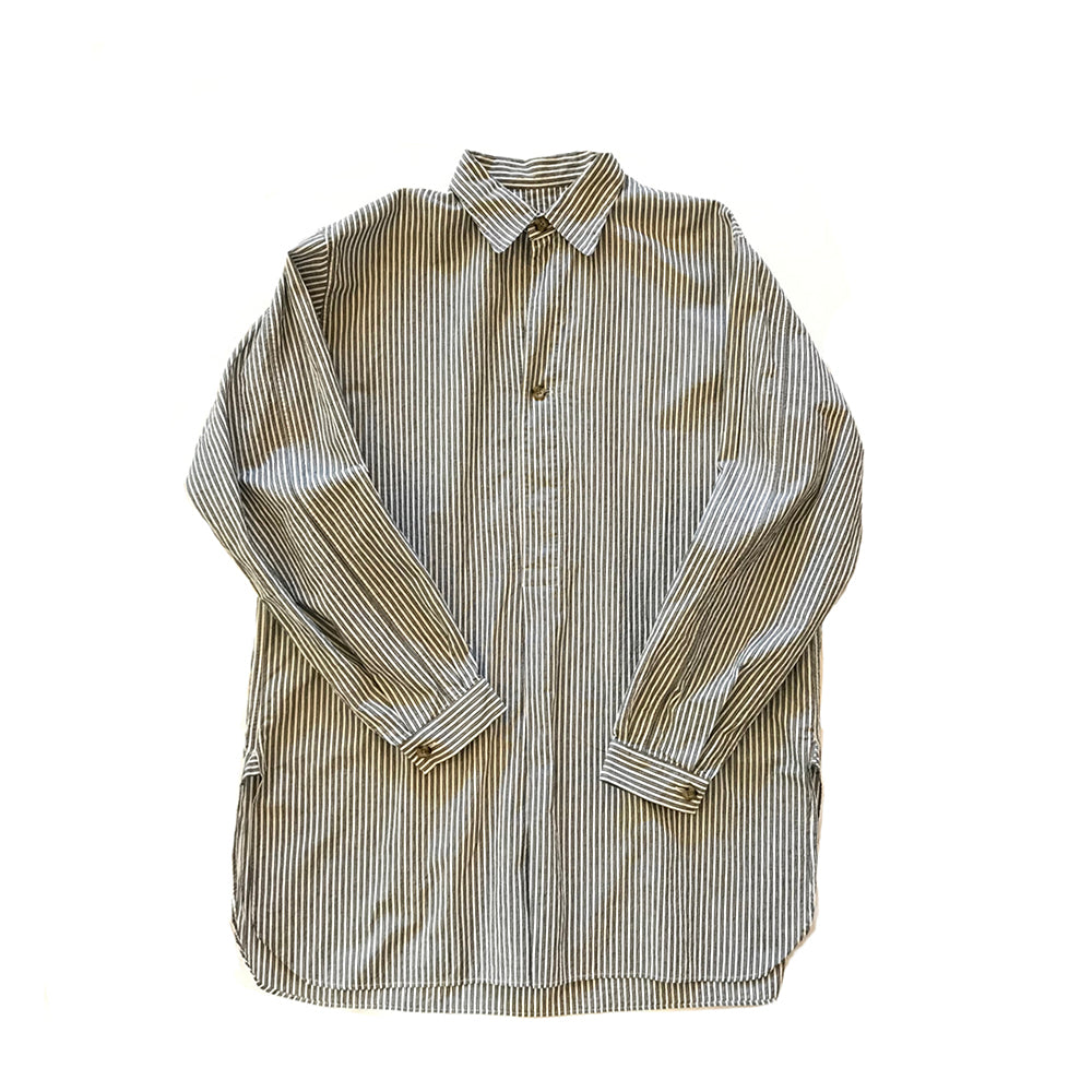 COTTON BOIL PULLOVER LONG SHIRT